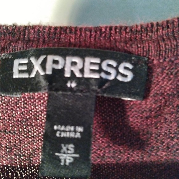 Express Asymmetrical Hem Knit Pullover Sweater - Picture 2 of 5